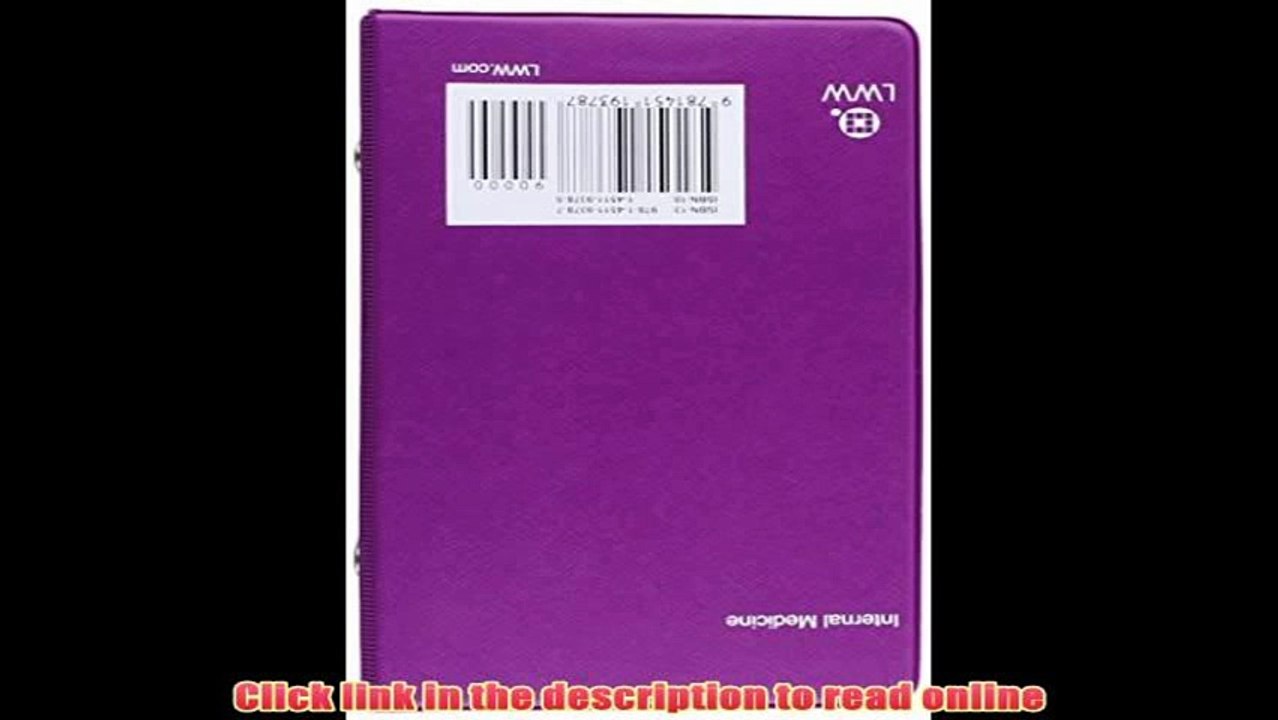 PDF Pocket Medicine: The Massachusetts General Hospital Handbook of Internal Medicine (Pocket Notebook) Online PDF Book
