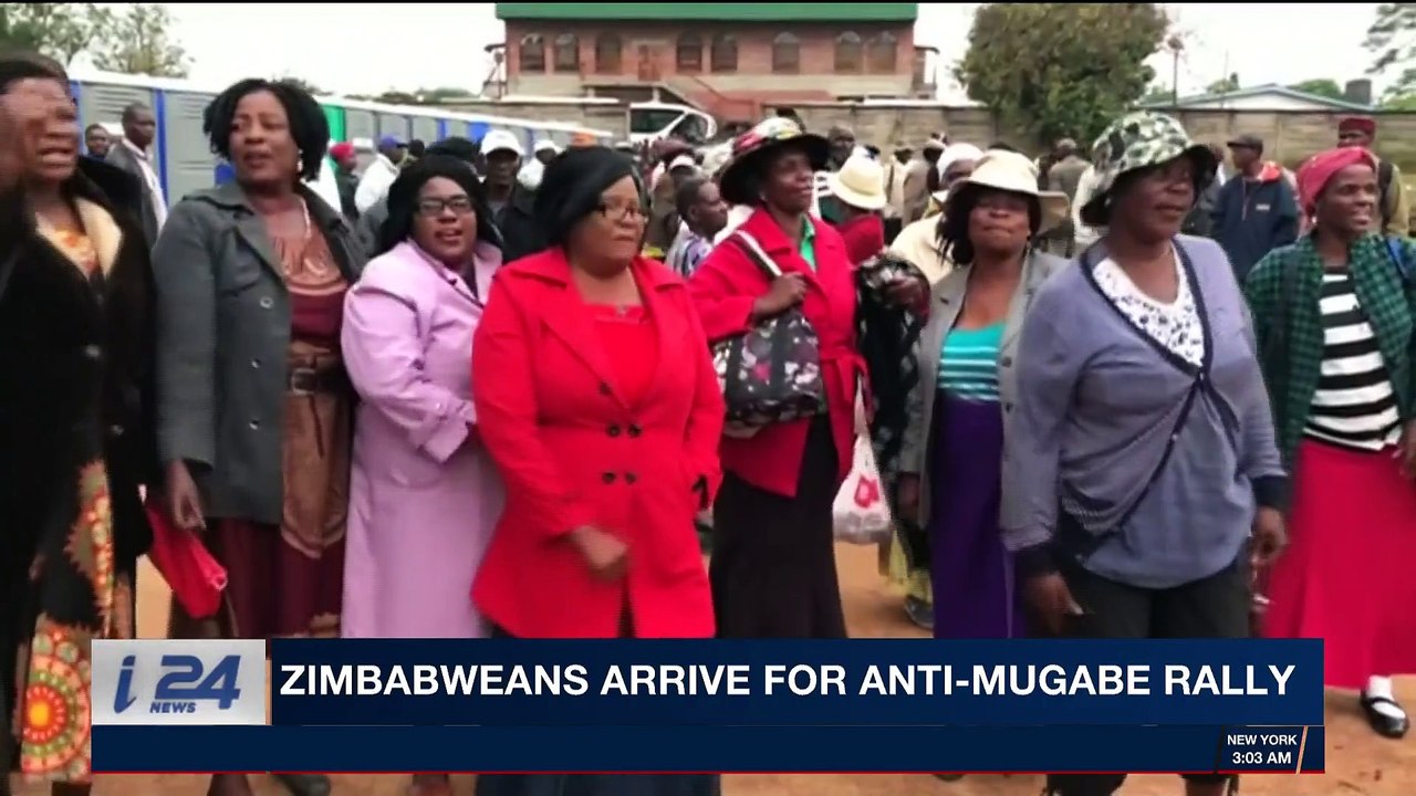 i24NEWS DESK | Zimbabweans arrive for anti-Mugabe rally | Saturday, November 18th 2017