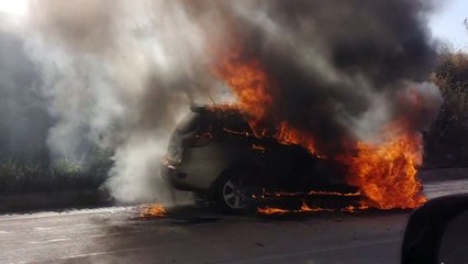 성남 중원터널 차량 화재...30여 분 통행 불편 / YTN