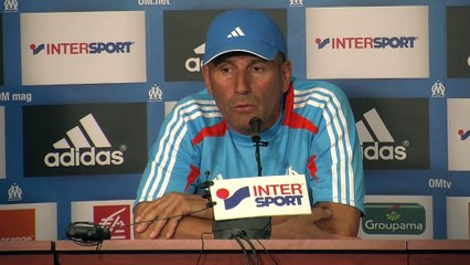 Élie Baup estime qu'il y a une différence à jouer à Parsemain même si l'OM reste à domicile