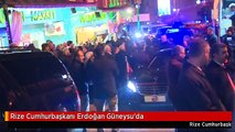 Rize Cumhurbaşkanı Erdoğan Güneysu'da