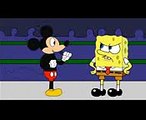 Mickey Mouse vs SpongeBob Squarepants - Cartoon Beatbox Battle