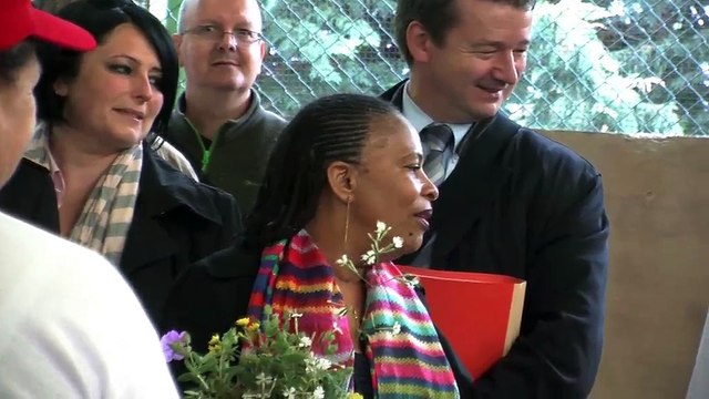 La visite de Christiane Taubira à Istres hier