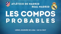 Atletico de Madrid - Real Madrid : les compos probables