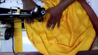 of saree langa cutting and stitching in telugu
