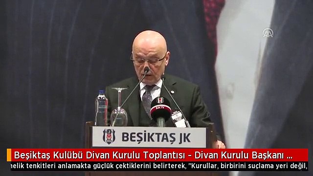 Beşiktaş Kulübü Divan Kurulu Toplantısı - Divan Kurulu Başkanı Tevfik Yamantürk