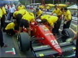 Gran Premio del Belgio 1988: Incidente tra Arnoux e De Cesaris, sosta di Berger e sorpasso di Brundle a Capelli