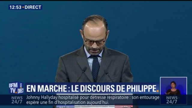 C'est avec chaleur que vous accueillez un Premier ministre qui n'est pas membre de votre mouvement… , le tacle d'Edouard Philippe aux Républicains