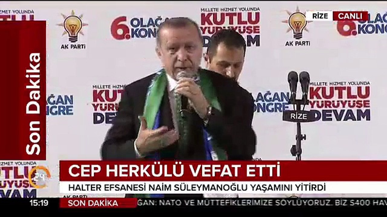 Cumhurbaşkanı Erdoğan'dan Naim Süleymanoğlu vefatına ilişkin açıklama