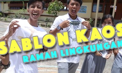Sablon Kaos Ramah Lingkungan