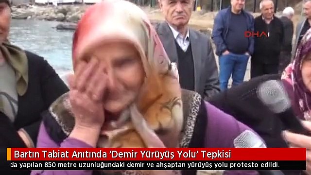 Bartın Tabiat Anıtında 'Demir Yürüyüş Yolu' Tepkisi