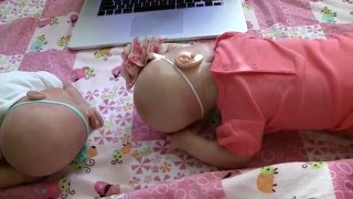 Day in the life of reborn baby twins Adelynn and Isla!