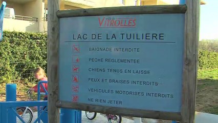 Ambiance "truite" au lac de la Tuilière à Vitrolles