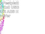 Digittrade HS128 640GB Externe Festplatte 635 cm 25 Zoll USB 20  mit 128Bit AES