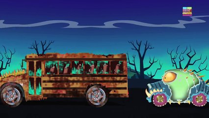 Halloween Police car wash | Spooky cartoon videos for children by kids channel