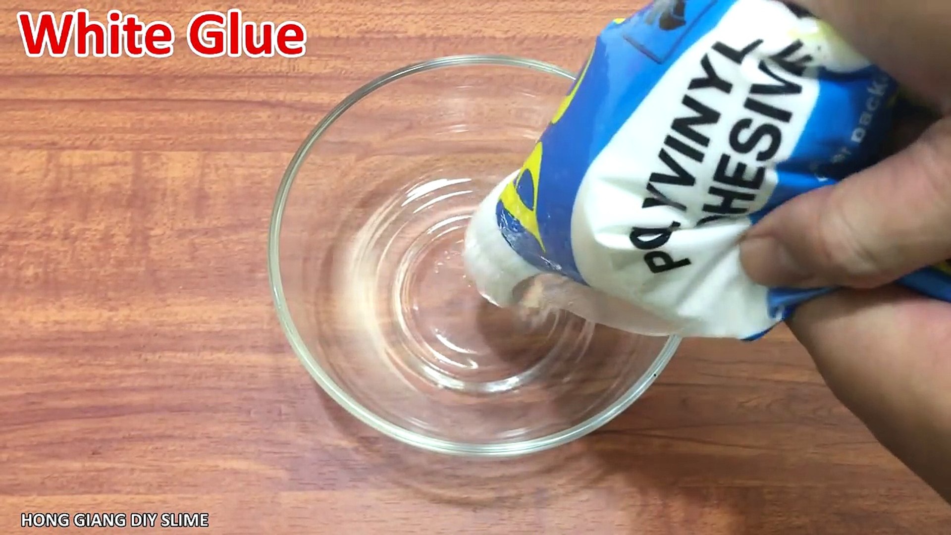 Water White Glue Slime No Borax 