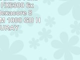 ONE MultimediaPC AMD Bulldozer FX6300 6x 350 GHz Hexacore  8 GB DDR3RAM  1000 GB