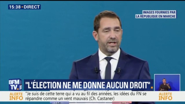 L'élection ne me donne aucun droit, aucun privilège , déclare Christophe Castaner