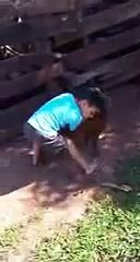 This child has the courage