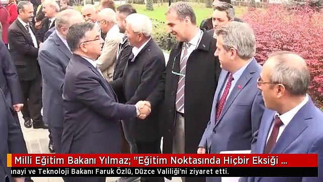 Milli Eğitim Bakanı Yılmaz: Eğitim Noktasında Hiçbir Eksiği Kalmayacak