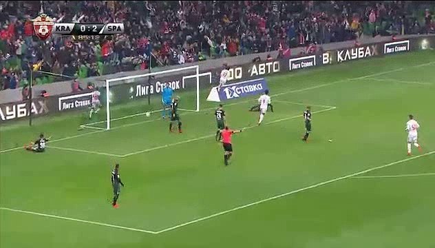 Краснодар - Спартак-Москва 0-3 Goal Luiz Adriano 18-11-2017 Krasnodar - Spartak Moscow