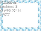 ONE MultimediaPC AMD Bulldozer FX4300 4x 380 GHz Quadcore  8 GB DDR3RAM  1000 GB