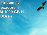 ONE MultimediaPC AMD Bulldozer FX6300 6x 350 GHz Hexacore  4 GB DDR3RAM  1000 GB