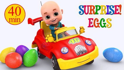 Surprise Eggs - Car Toy Videos for Kids - Surprise Egg Videos from Jugnu Kids