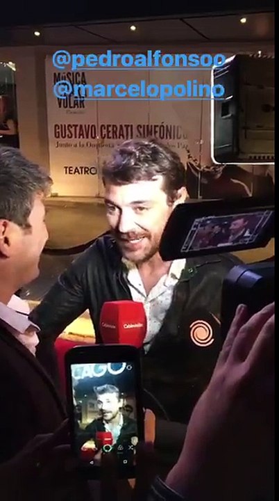 Pedro dando notas en la reinaguración del teatro del lago - 15 de Noviembre