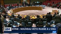 Syrie: nouveau veto russe à l'ONU