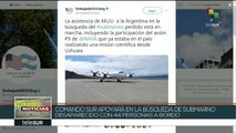 EE.UU. envía avión militar a Argentina para búsqueda de submarino