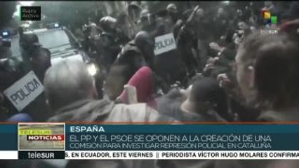 PP y PSOE rechazan comisión para investigar represión en Cataluña