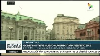 Argentina: alzas en servicio eléctrico se harán efectivas en diciembre