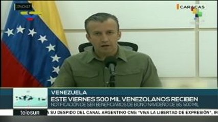 Venezuela: aprobados recursos para pago de bonos navideños