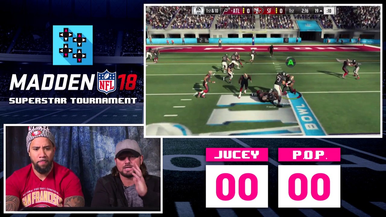 AJ STYLES vs JEY USO - Madden 18 Tournament Rd. 1 - Gamer Gauntlet