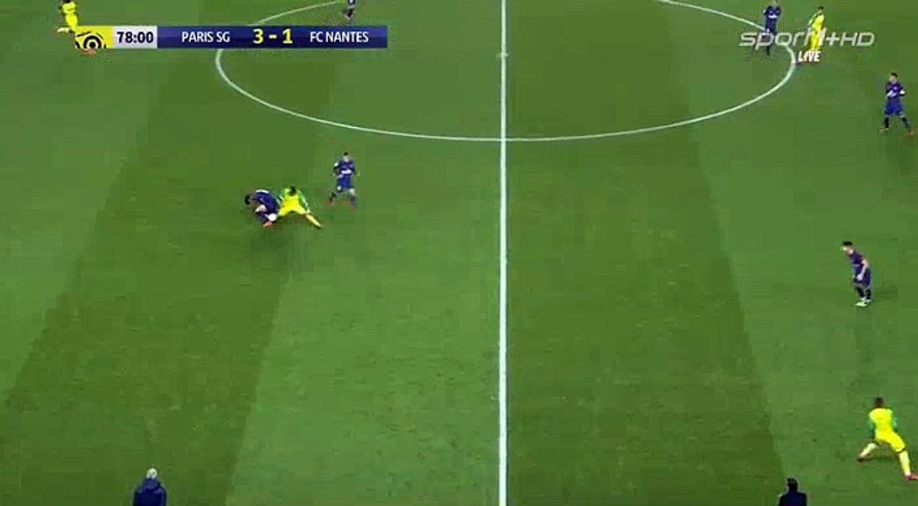 Edinson Cavani  Goal HD - Paris SG	4-1	Nantes 18.11.2017