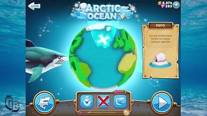 GREAT WHITE SHARK EATS YOU ALL!! - Hungry Shark World | Ep8 HD