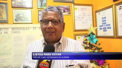 Listos para votar mas de 3 mil veteranos de guerra