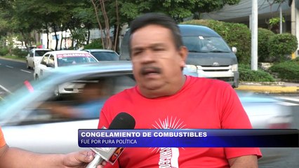 Congelamiento de combustibles fue por pura política