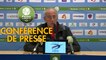 Conférence de presse Clermont Foot - AJ Auxerre (1-0) : Pascal GASTIEN (CF63) - Francis GILLOT (AJA) - 2017/2018