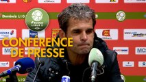 Conférence de presse Quevilly Rouen Métropole - US Orléans (1-0) : Emmanuel DA COSTA (QRM) - Didier OLLE-NICOLLE (USO) - 2017/2018