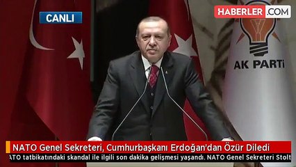 NATO Genel Sekreteri, Cumhurbaşkanı Erdoğan'dan Özür Diledi