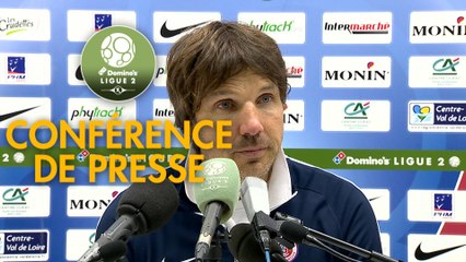 Conférence de presse Châteauroux - Tours FC (1-0) : Jean-Luc VASSEUR (LBC) -  (TOURS) - 2017/2018