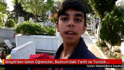 Bingöl'den Gelen Öğrenciler, Bodrum'daki Tarihi ve Turistik Mekanları Gezdi