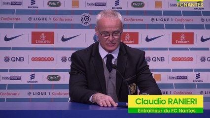 PSG-FCN : la réaction de Claudio Ranieri