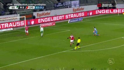 Carlinhos Goal HD - St. Gallen 0 - 2 Lugano - 18.11.2017 (Full Replay)