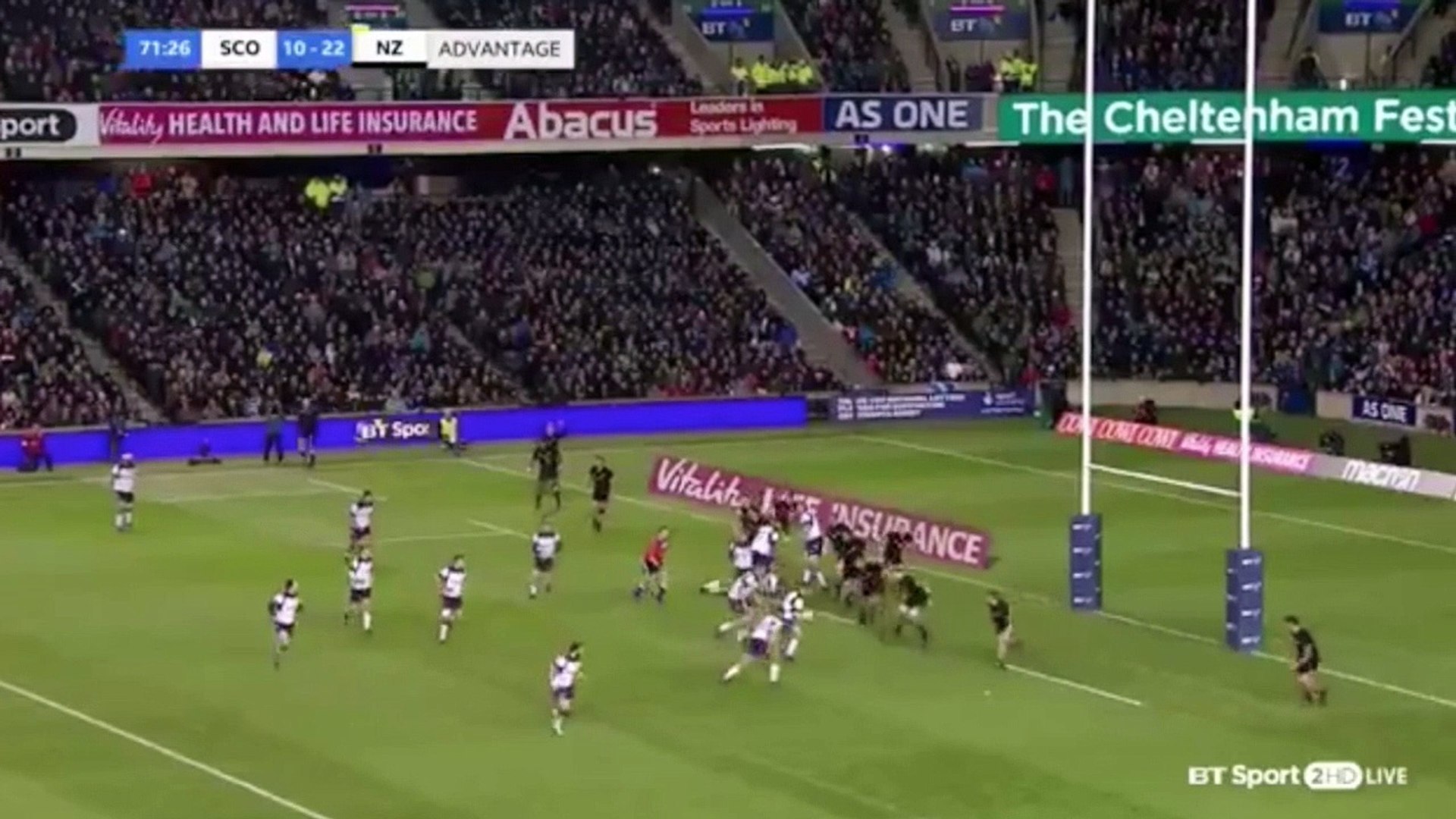 L'action qui aurait pu faire gagner les écossais face aux All Blacks