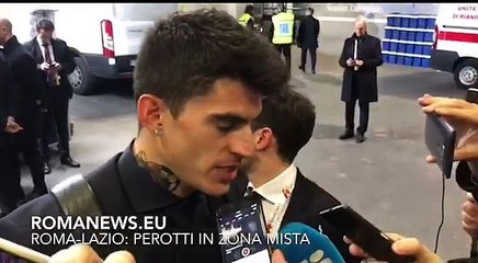 Roma-Lazio: Perotti in zona mista