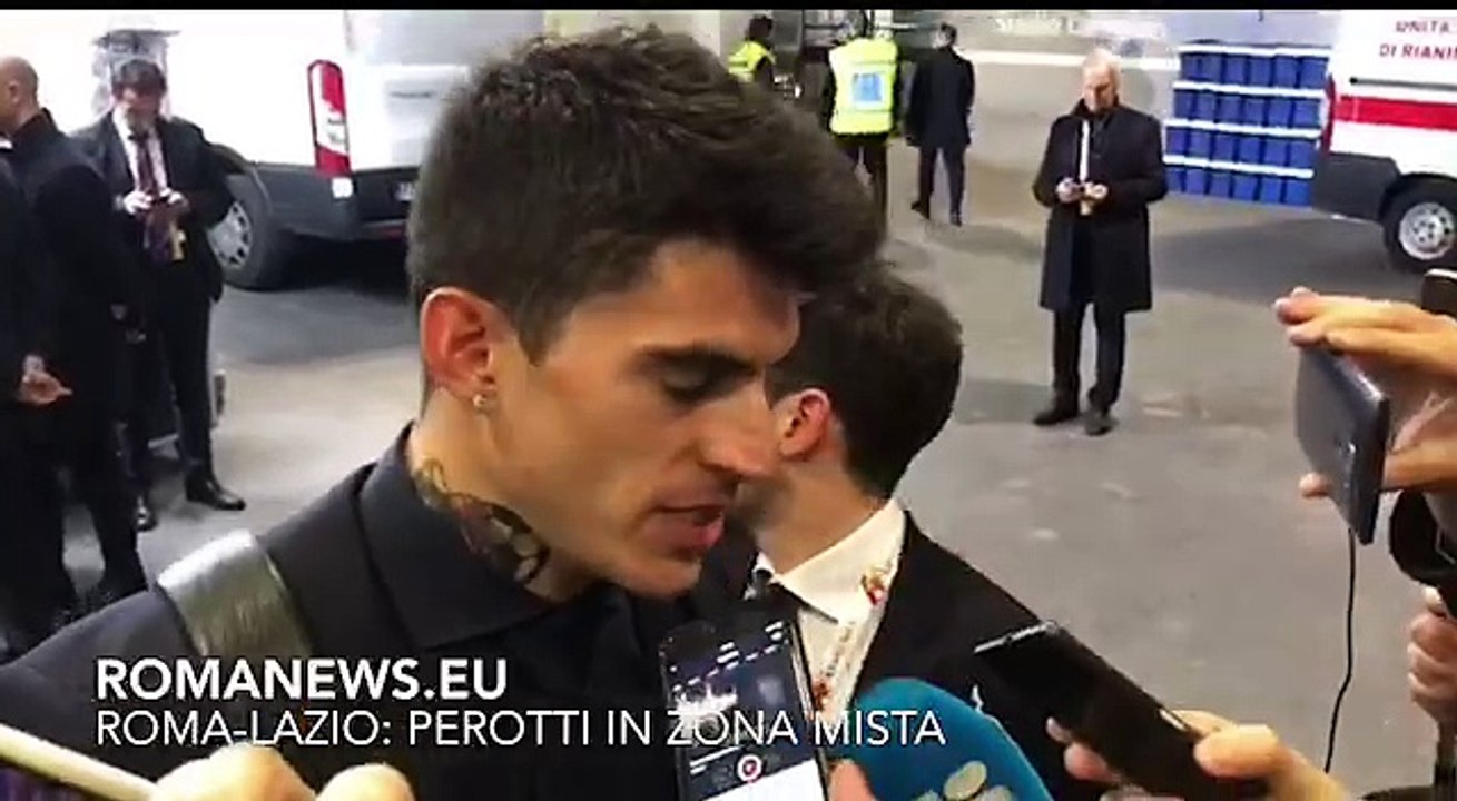 Roma-Lazio: Perotti in zona mista