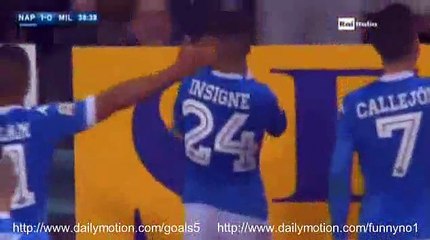 Lorenzo Insigne Goal Napoli 1 - 0 AC Milan Serie A 22-2-2016